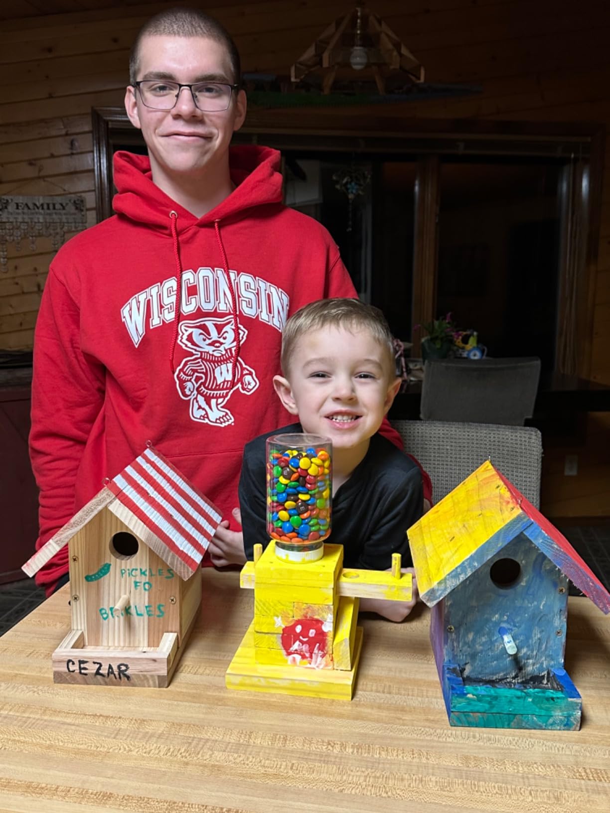 DIY Birdhouse Kit with Paint Set - Kids' Wood Craft Kits - Make a Bird House Kit for Kids - DIY Woodcraft Building Projects for Kids and Adults - STEM Teaching Tools customer photo 1