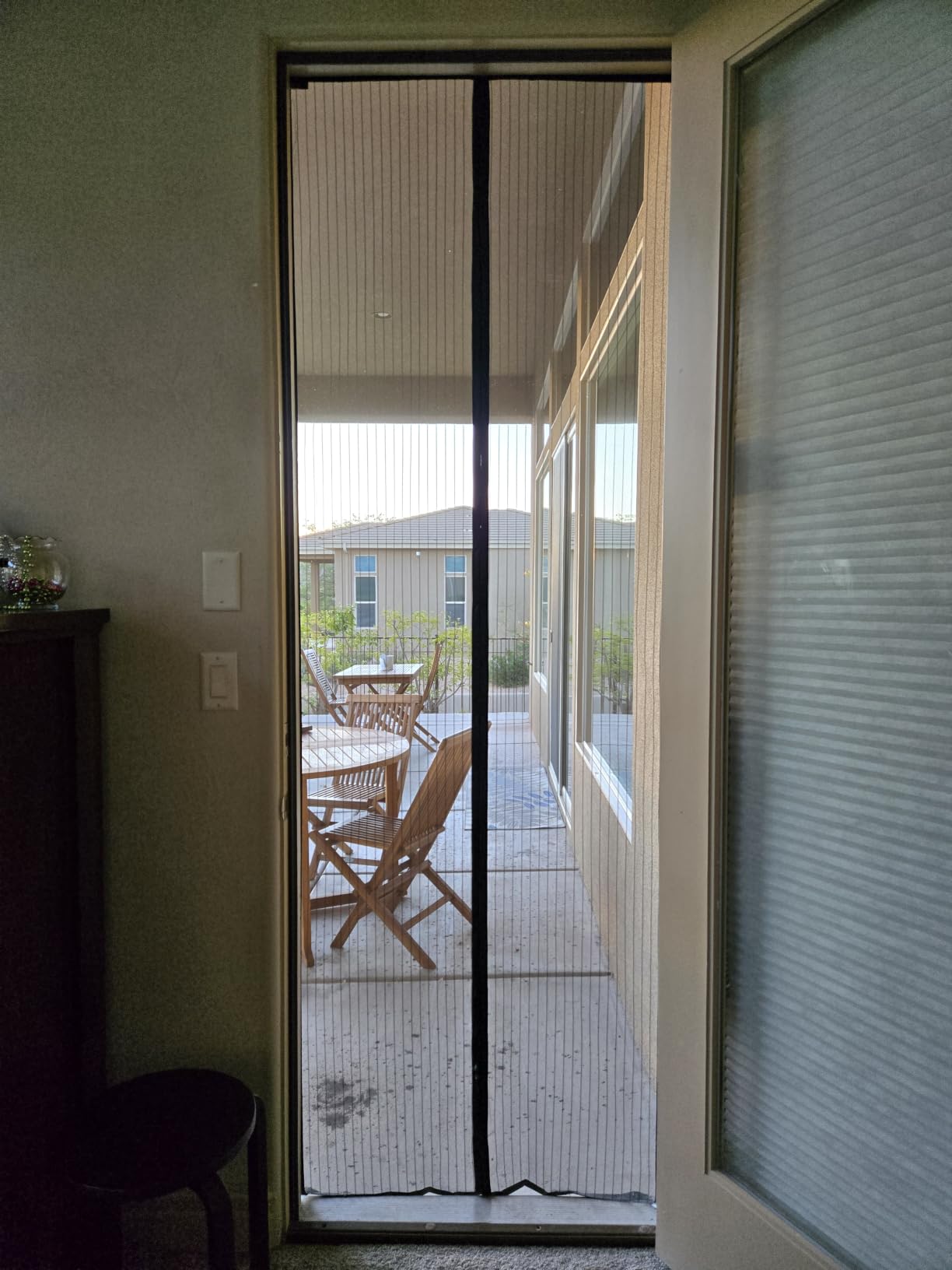 Mesh Screen with Magnetic Closure-Keeps Bugs Out Let Breeze in, Heavy Duty - Pet and Kid Friendly, Works with Front, Sliding Doors (38 x 82 Inch) customer photo 1