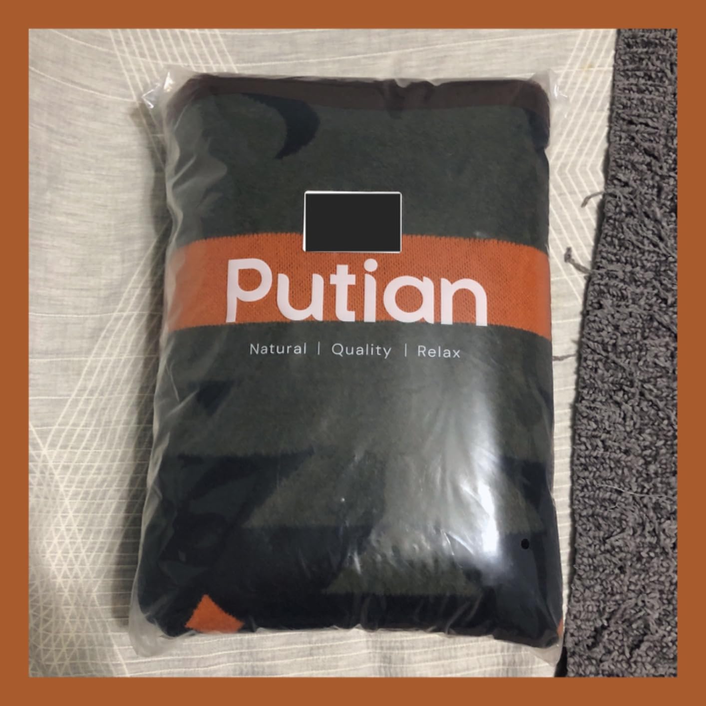PuTian Merino Wool Blanket for Camping, 87