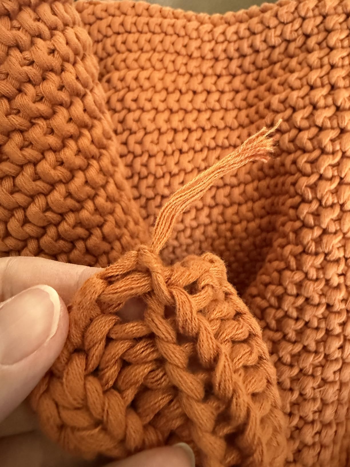 Longhui bedding Chunky Cable Knit Throw Blanket Lightweight Beige 100% Organic Cotton Blanket for Sofa Couch Bed Baby Nursery, Rustic Shabby Chic Modern Farmhouse, 51