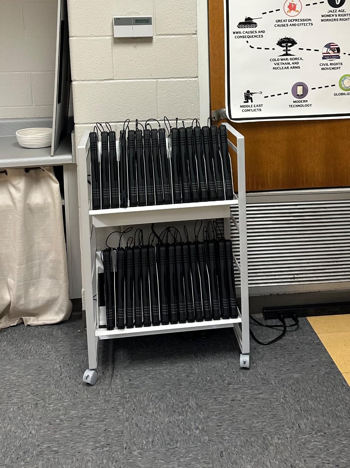Luxor LOTM32 32-Device Open Charging Storage Cart for Tablets/Chromebooks customer photo 1
