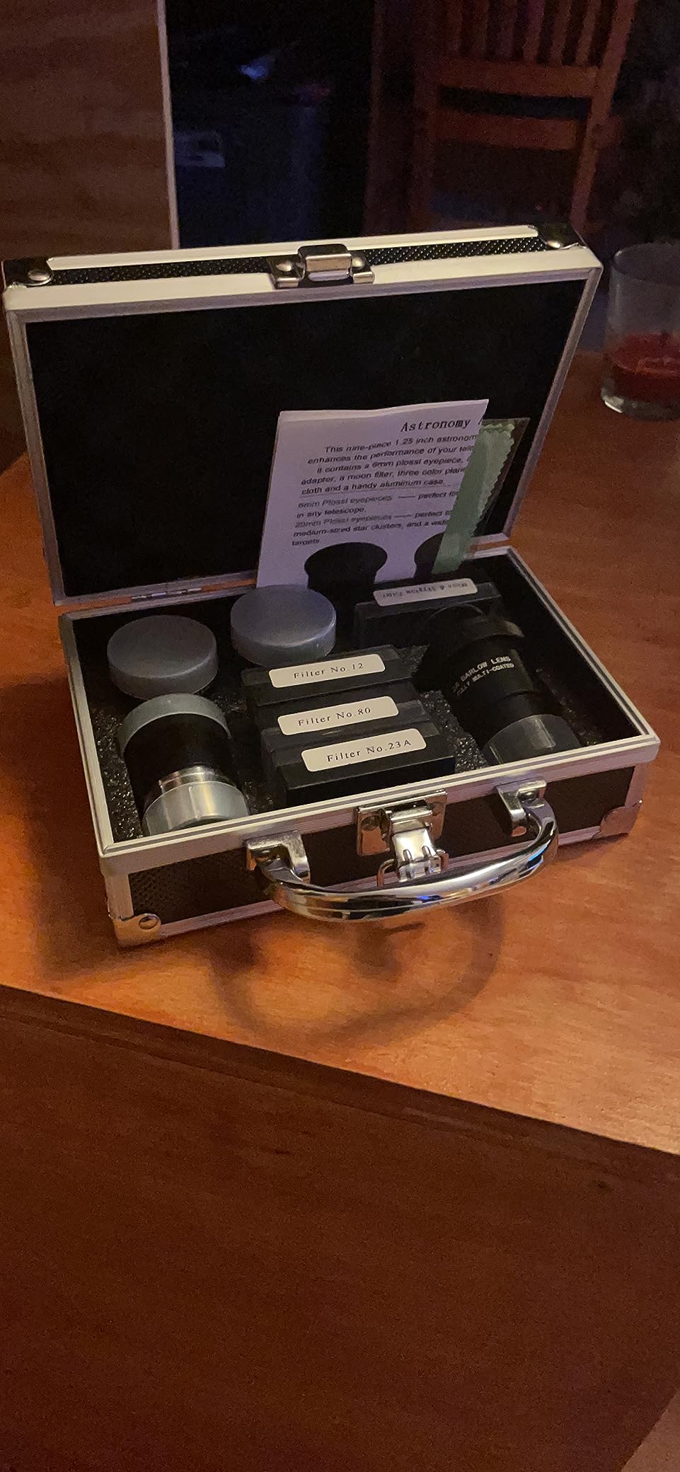 Astronomical Telescope Accessory Kit - with 3pcs Plossl Eyepieces Set, 4pcs Filter Set, a 2X Barlow Lens customer photo 1