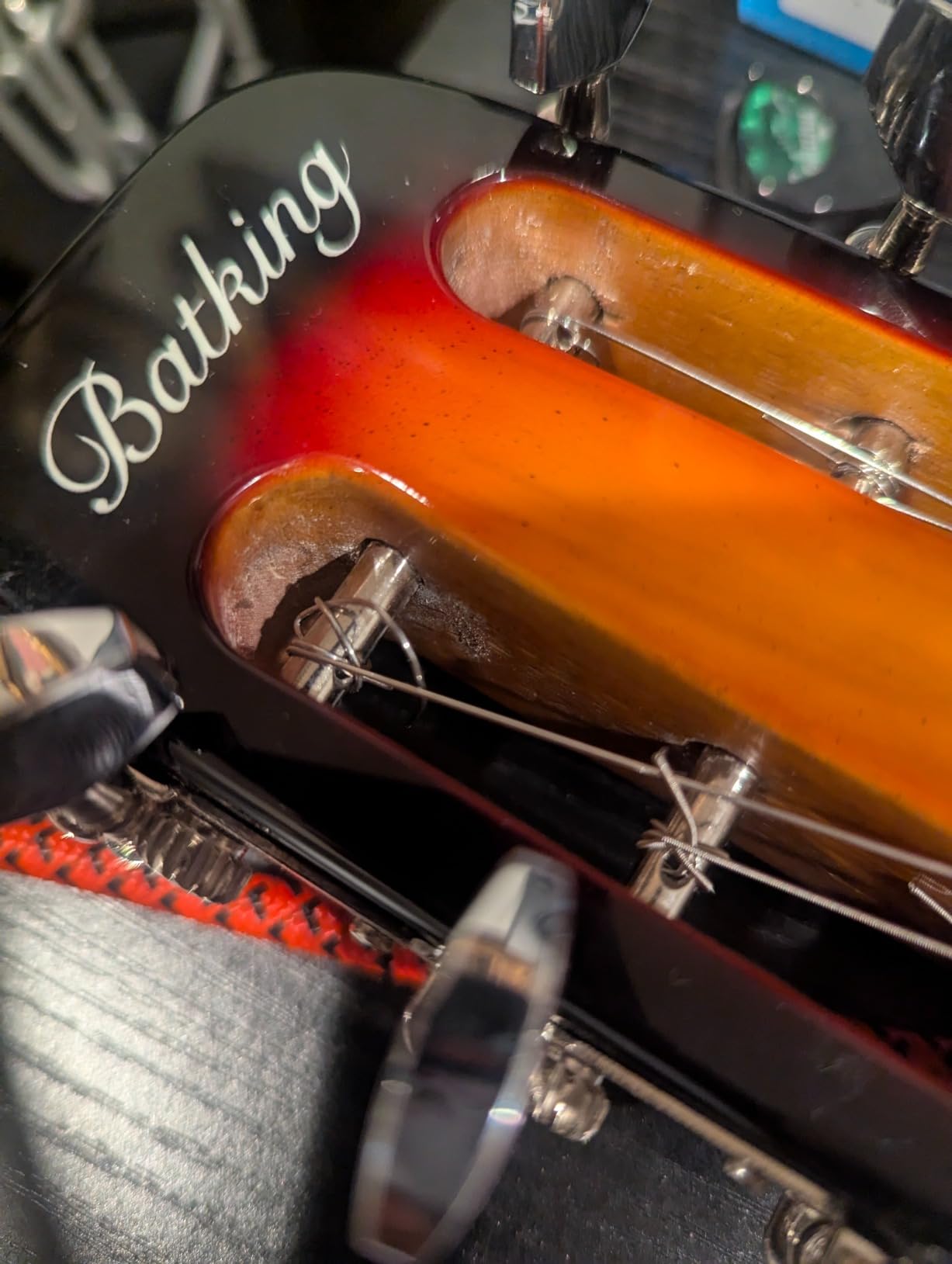 Lap Steel Guitar, Electric Slide Guitars 6 String Slotted Headstock Guiter With Gig Bag Sunburst customer photo 2