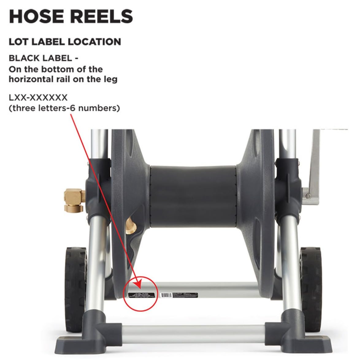 Gorilla GRS-200H Aluminum Garden Hose Reel, 200 Ft, No-Leak Brass Fittings | Rust-proof frame, Smooth winding hose guide, Upright comfort handle, Stable wide base, Durable construction for outdoor use customer photo 1