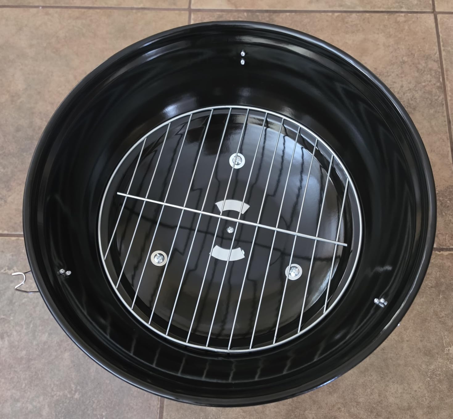 Gas One – 14-inch Portable Barbecue Grill with 3-Point Locking Lid for Heat Preservation – Dual Venting System – Small Charcoal Grill for Backyard, Camping, Boat customer photo 2