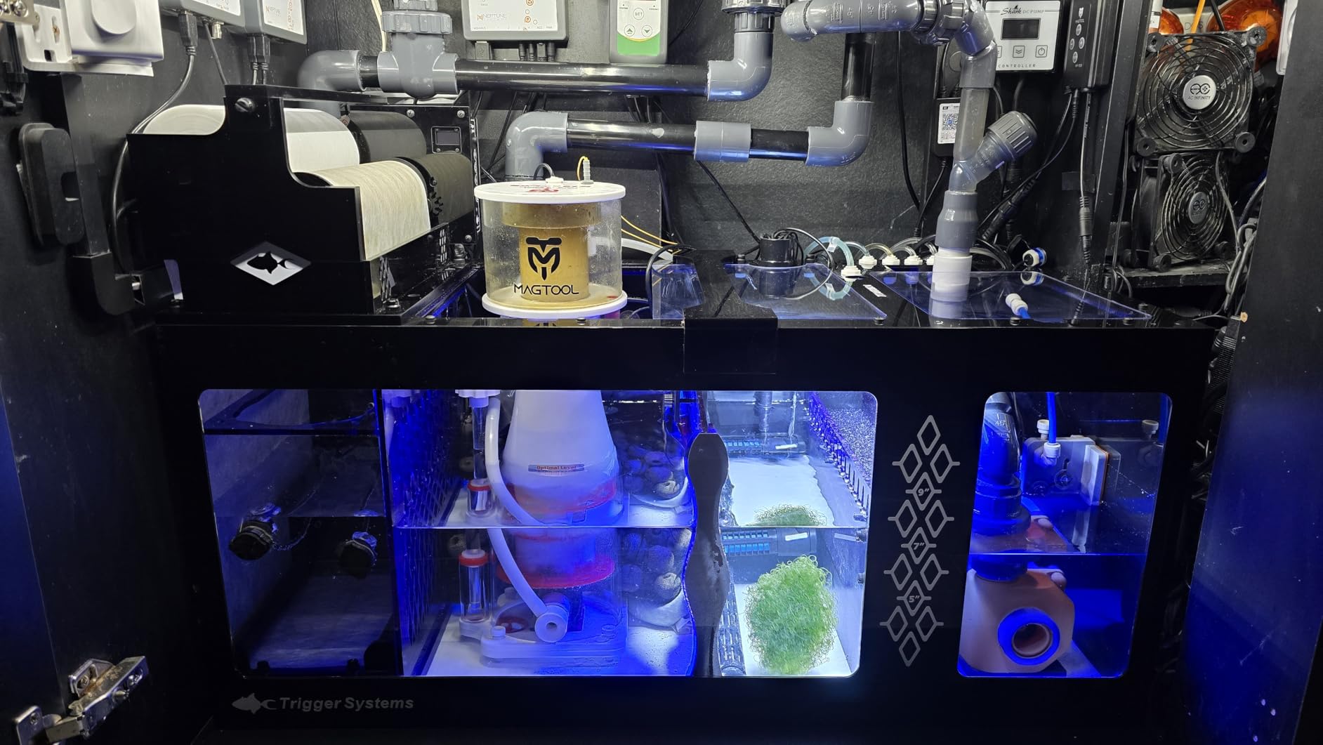 MagTool DC Protein Skimmer with Controllable Pinwheel Pump (N170 Plus) - anti-overflow design, powerful DC pinwheel pump, ideal for 135-185 Gal reef tanks customer photo 2