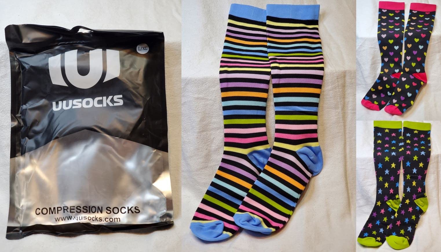 Compression Socks for Women and Men, 20-30 mmHg, Knee High, 3 Pairs customer photo 2