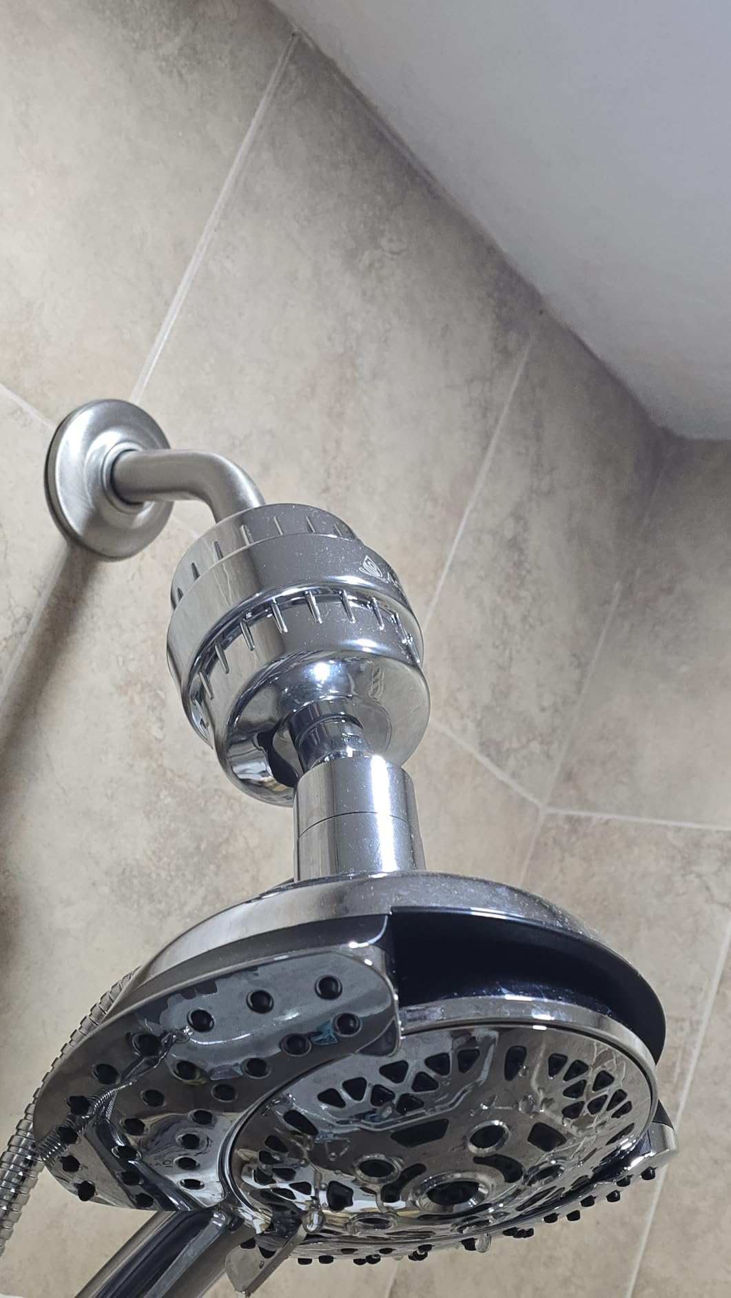 INAVAMZ 2 in 1 Shower Head with Handheld Combo High Pressure Silver 1.8 GPM customer photo 1