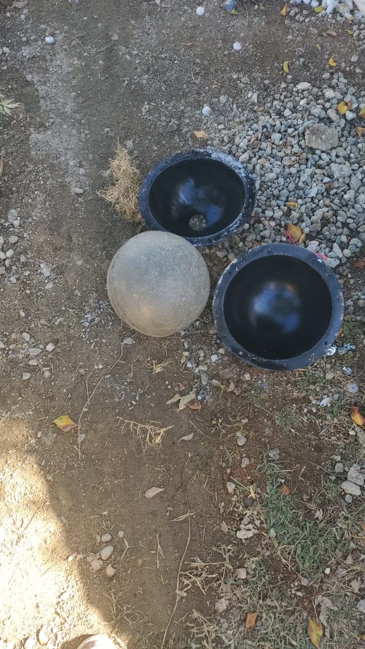 AUTUMN Concrete Cement Orb Mold for Garden Decor, Diameter 16'' customer photo 1