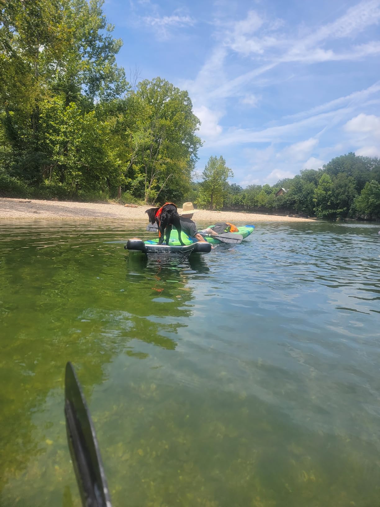 DOK Dog-DOK Inflatable Dock Platform: Safe & Easy Water Access for Dogs Up to 250 lbs; Floating Non-Slip EVA Foam with Dog Boat Ramp for Pool, Dock, & Lake | Military Grade & High Visibility customer photo 2