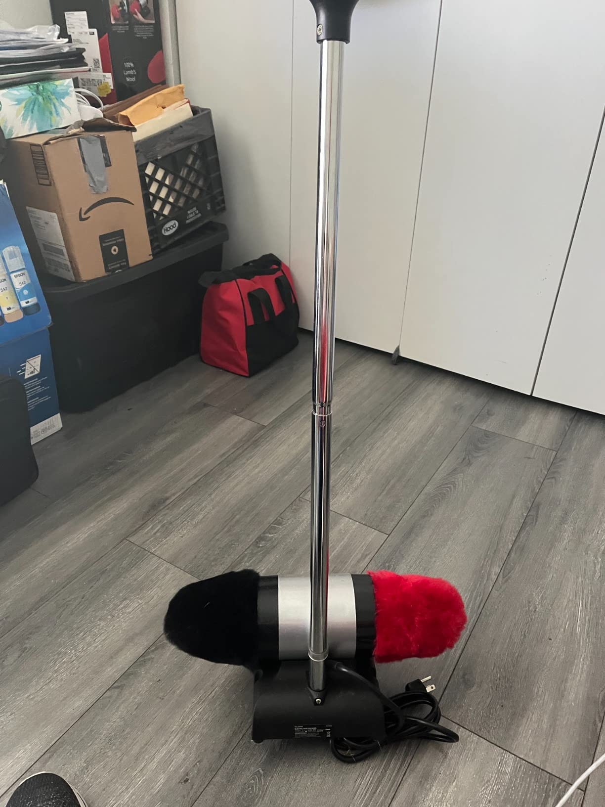 JOUNJIP Electric Shoe Shine Polisher with 100% Natural Lamb Wool Buffers customer photo 1