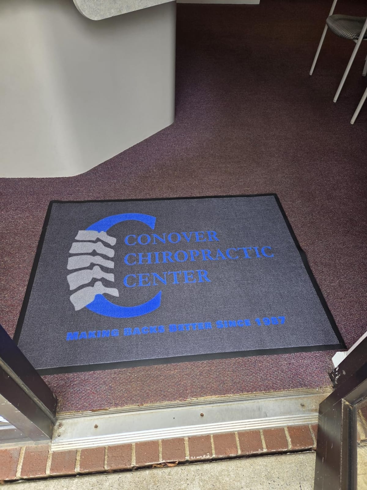 Custom Logo Welcome Doormat Non-Slip Commercial Front Door Mat customer photo 2