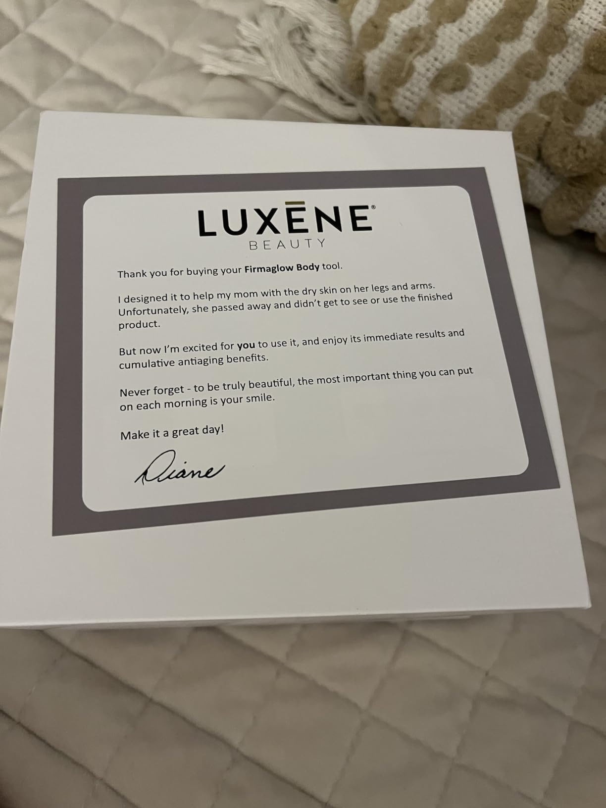 Luxene Beauty FIRMAGLOW - For The Body - Microdermabrasion Device - Home Skin Care Tool for Anti-Aging, Skin Resurfacing, and Exfoliation - Diamond Surface - Spa Quality - All Skin Types customer photo 2