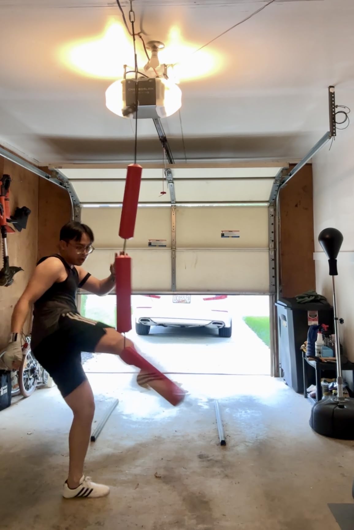 Jukestir® Only Punching Bag with Dynamic Motion. Better Footwork Than Double End Bag, Speed Bag. More Agility Than Heavy Bag. Boxing MMA Equipment. Great Workout for Adult or Teen. Used by Pros. customer photo 1