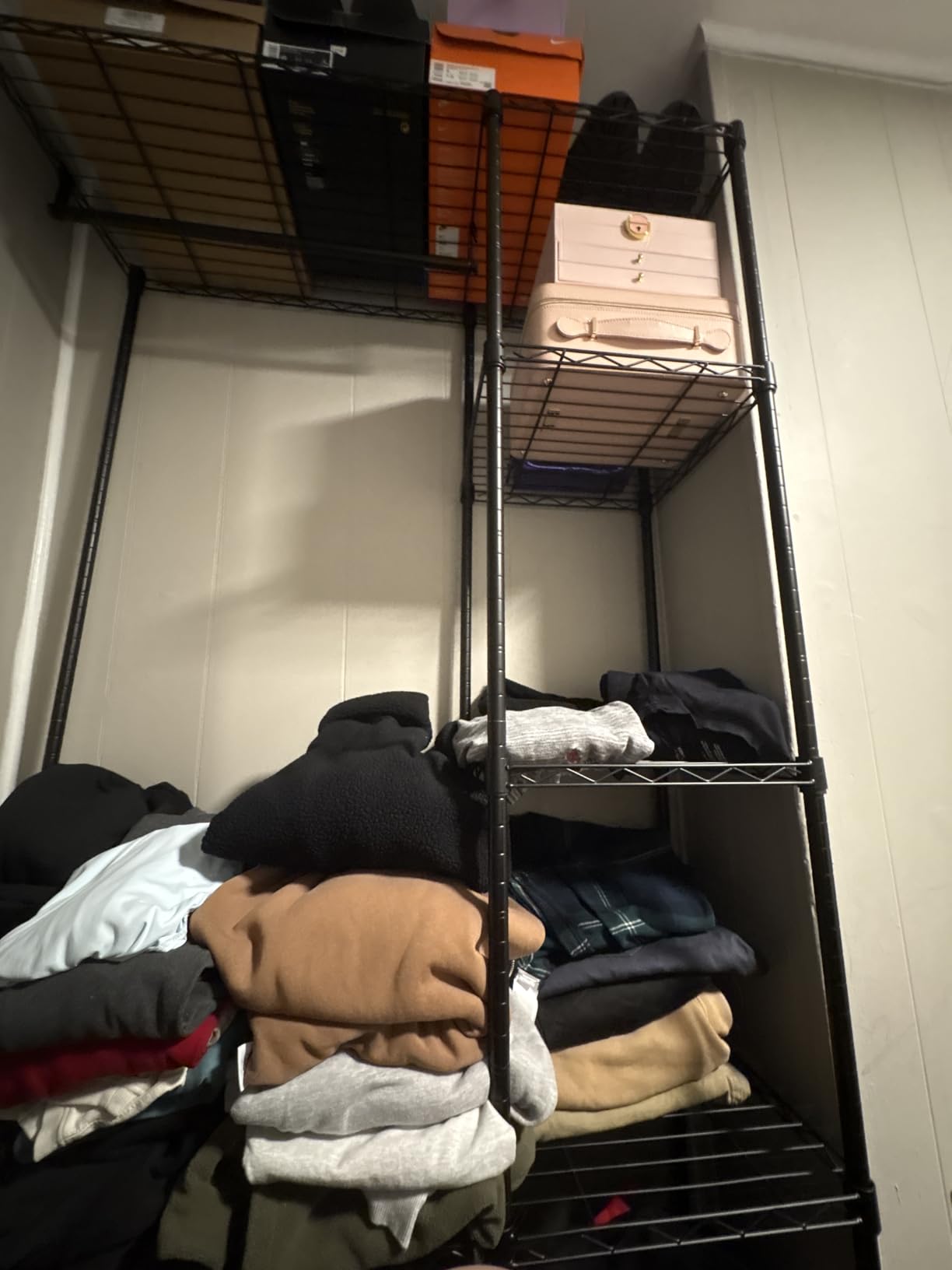 F3 Heavy Duty Clothes Rack (With Fabric Drawers) Freestanding Clothing Racks for Hanging Clothes, Adjustable Closet Organizer System, Portable Garment Rack 40