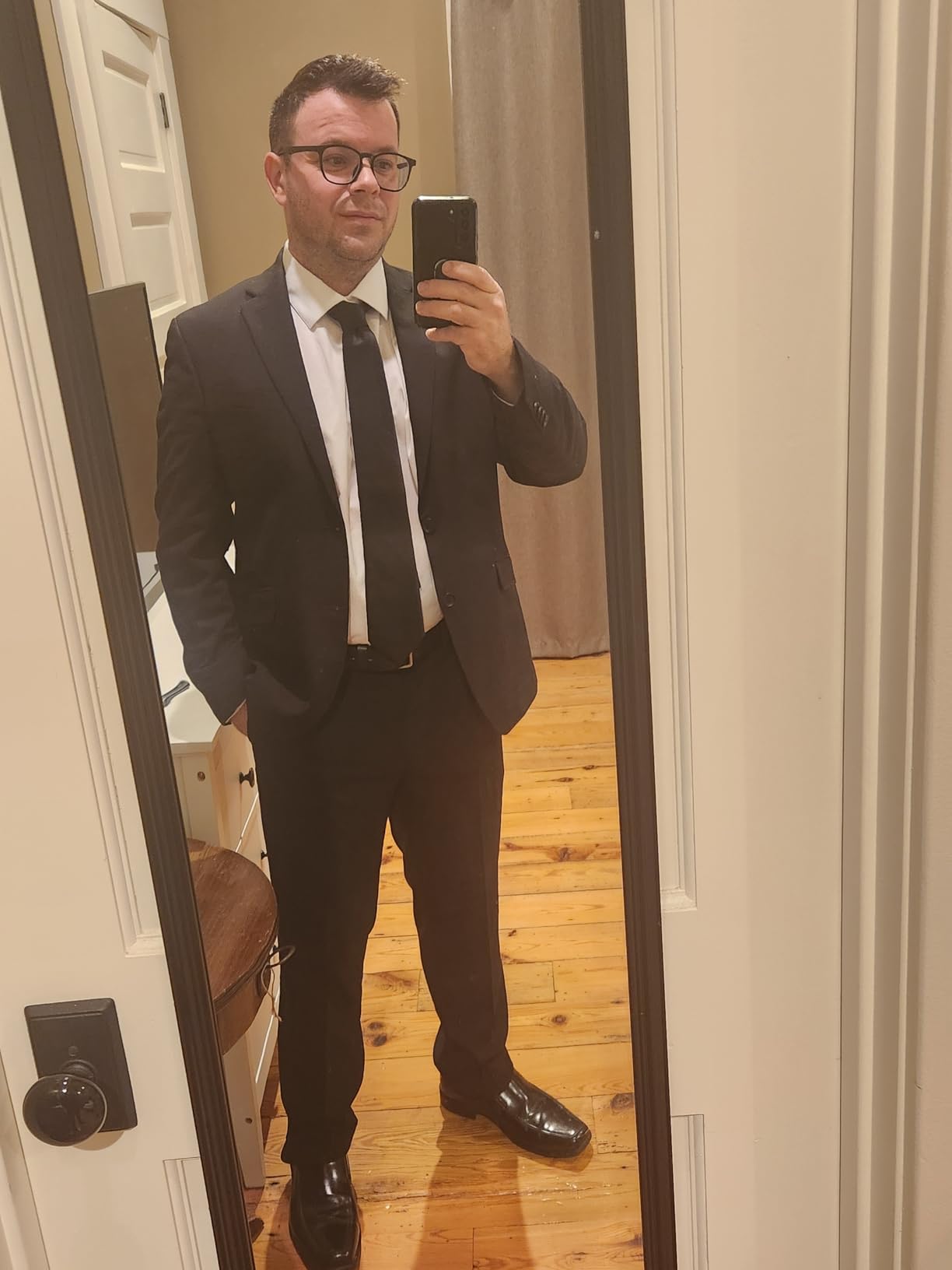 Men's Performance Fabric Slim Fit Suit customer photo 1