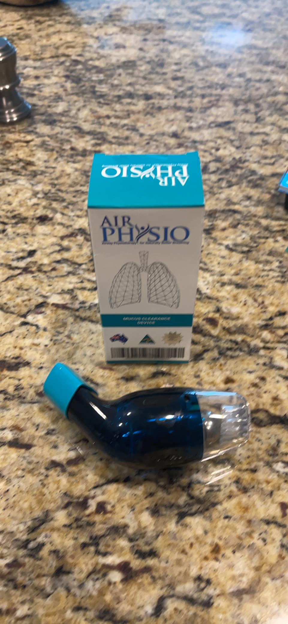 AirPhysio | Drug-Free Portable Breathing Trainer Device for Lungs | Breathe Better, Improve Lung Health & Mucus Clearance | Average Lung Capacity Device | Made in Australia customer photo 1