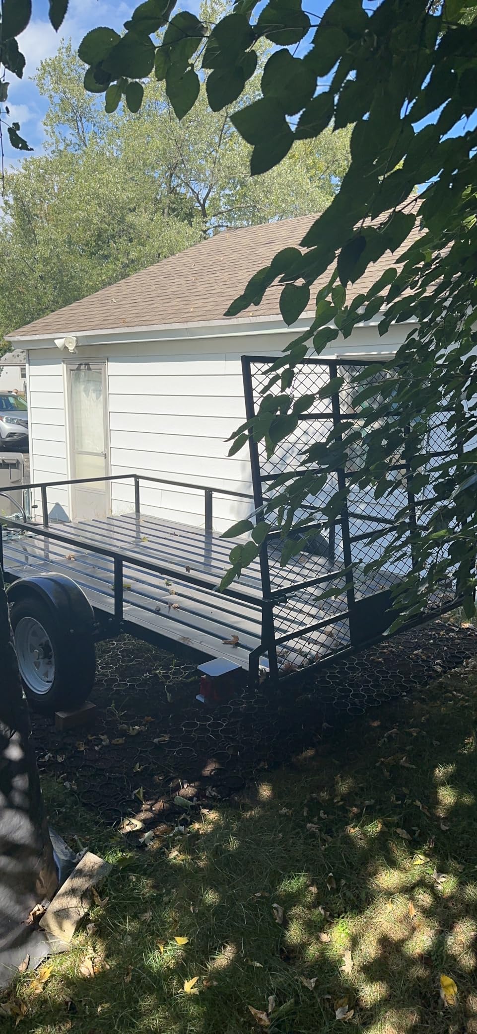 DK2 6 ft. x 10 ft. Single Axle Black UV Powder Coated Open Rail Trailer customer photo 1