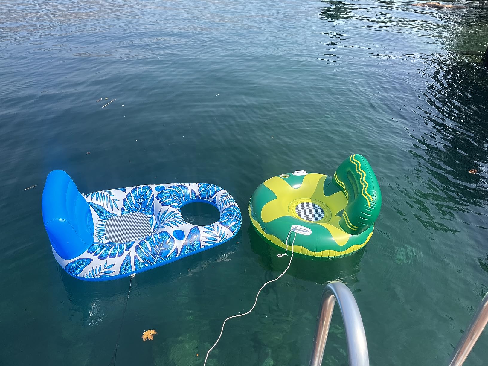 Jasonwell Inflatable Pool Float Adult - Pool Floaties Lounger Floats Raft Floating Chair Water Floaties for Swimming Pool Lake Lounge Float with Cup Holders customer photo 1