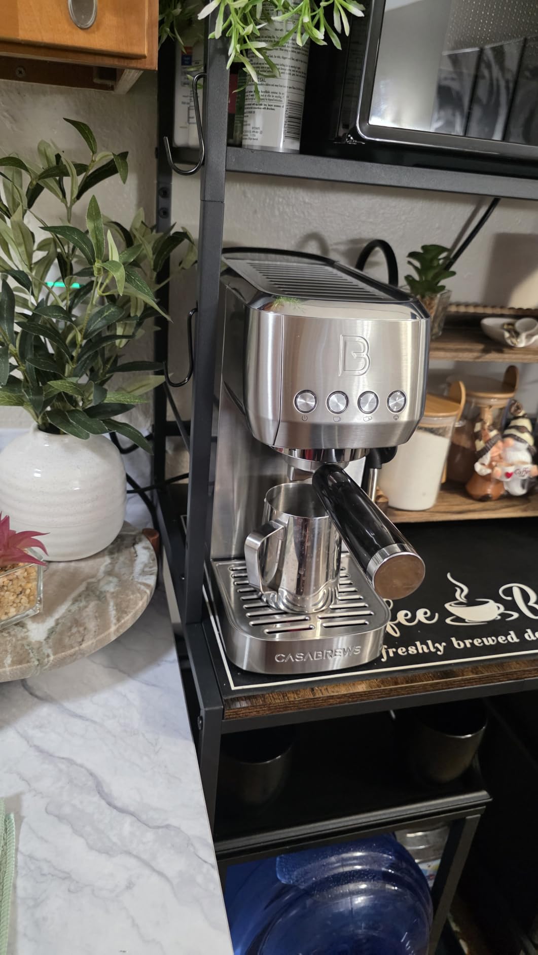 CASABREWS 3700 Essential Stainless Steel Espresso Machine with Steam Wand customer photo 1