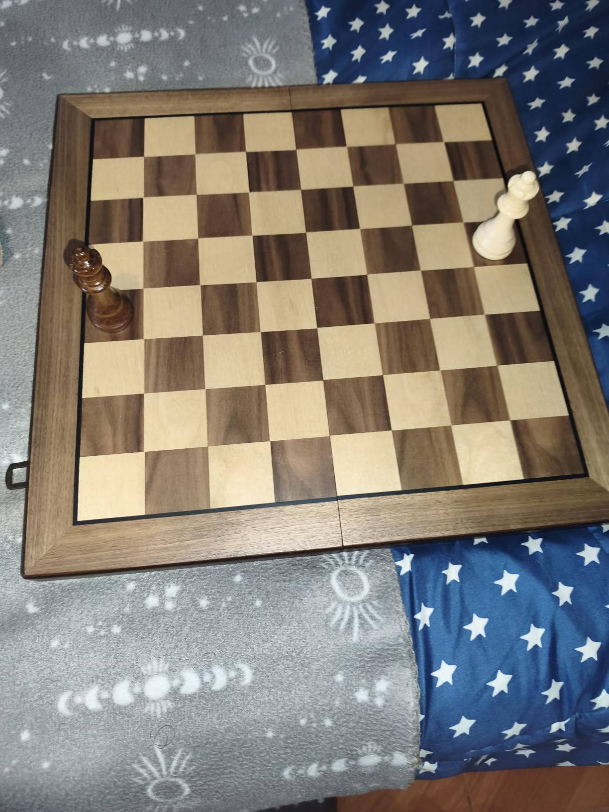 Magnetic Wooden Chess Set for Adults Kids 15'' Chess Board with Handmade Pieces, Folding Portable Travel Unique Chess Sets Game for Tournament Professional Beginner customer photo 1