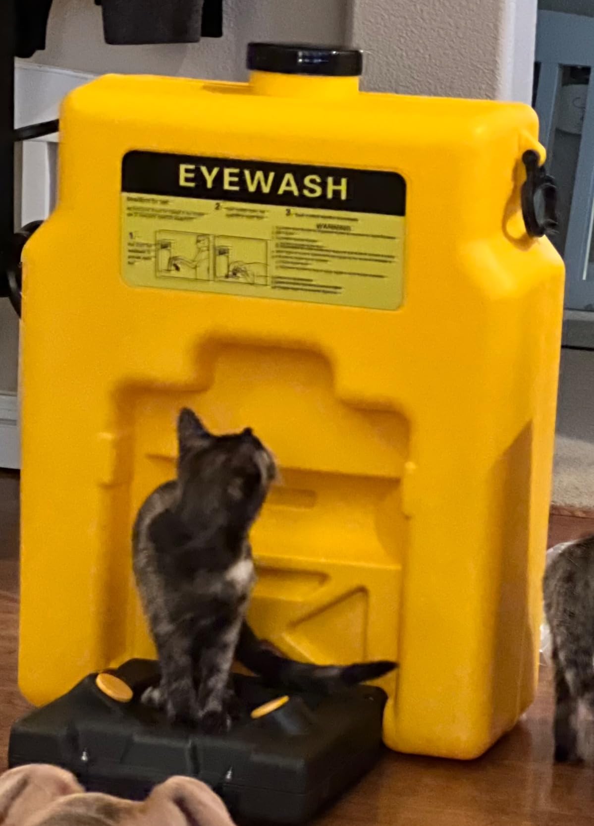 Portable Eyewash-Station Emergency OSHA-Approved Yeipower - Wall Mounted Eye Wash First Aid 14 Gallon Eye Irrigation Equipment customer photo 2