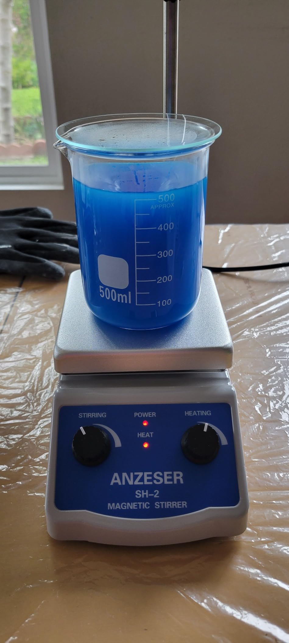 Magnetic Stirrer Hot Plate w/Stir Bar,100-2000rpm Magnetic Hotplate Stirrer | Max Adjustable 180W Heating Power Hot Plate Stirrer, Max 520℉ Hot Plate with Magnetic Stirrer customer photo 1