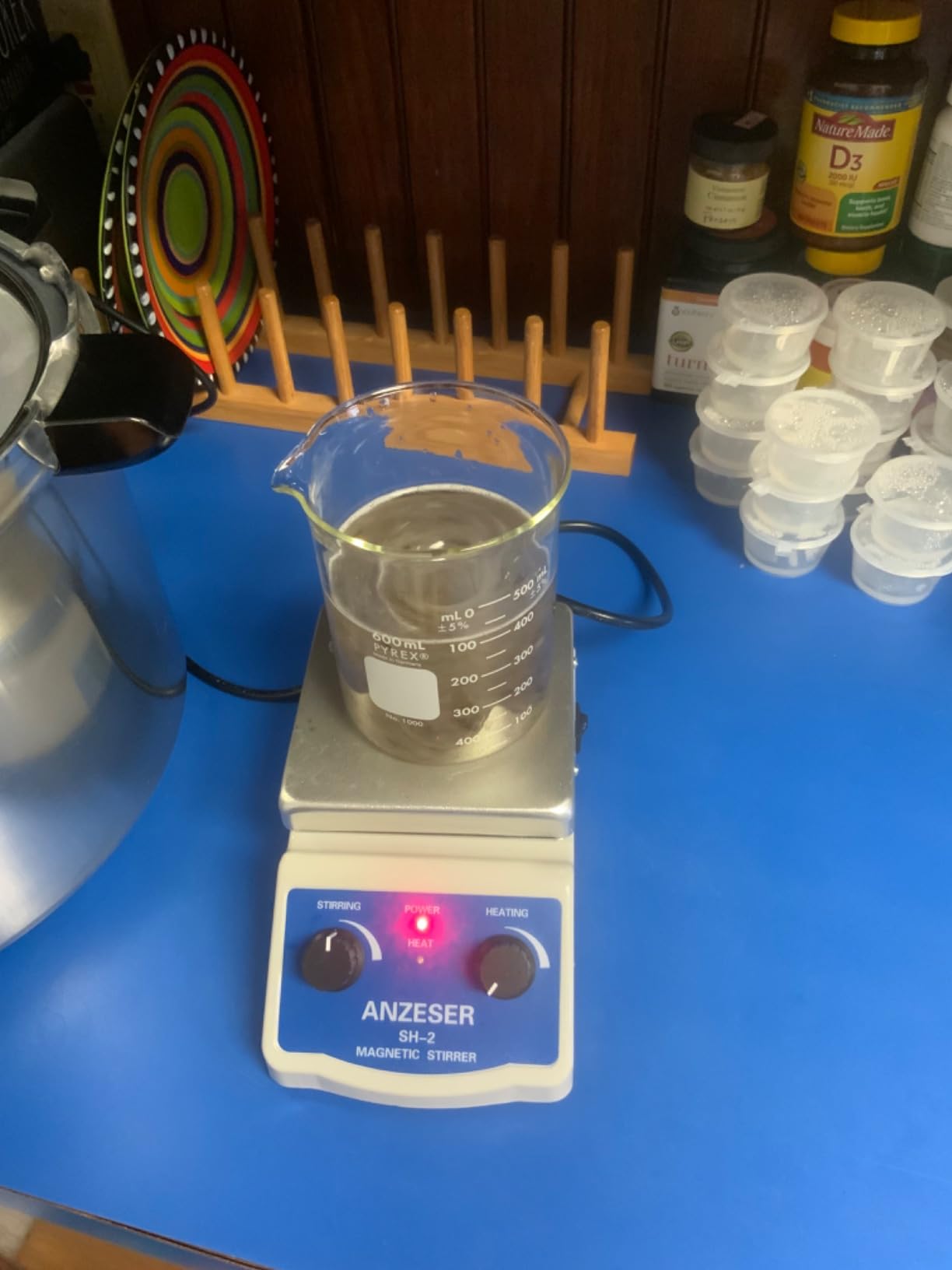 Magnetic Stirrer Hot Plate w/Stir Bar,100-2000rpm Magnetic Hotplate Stirrer | Max Adjustable 180W Heating Power Hot Plate Stirrer, Max 520℉ Hot Plate with Magnetic Stirrer customer photo 2
