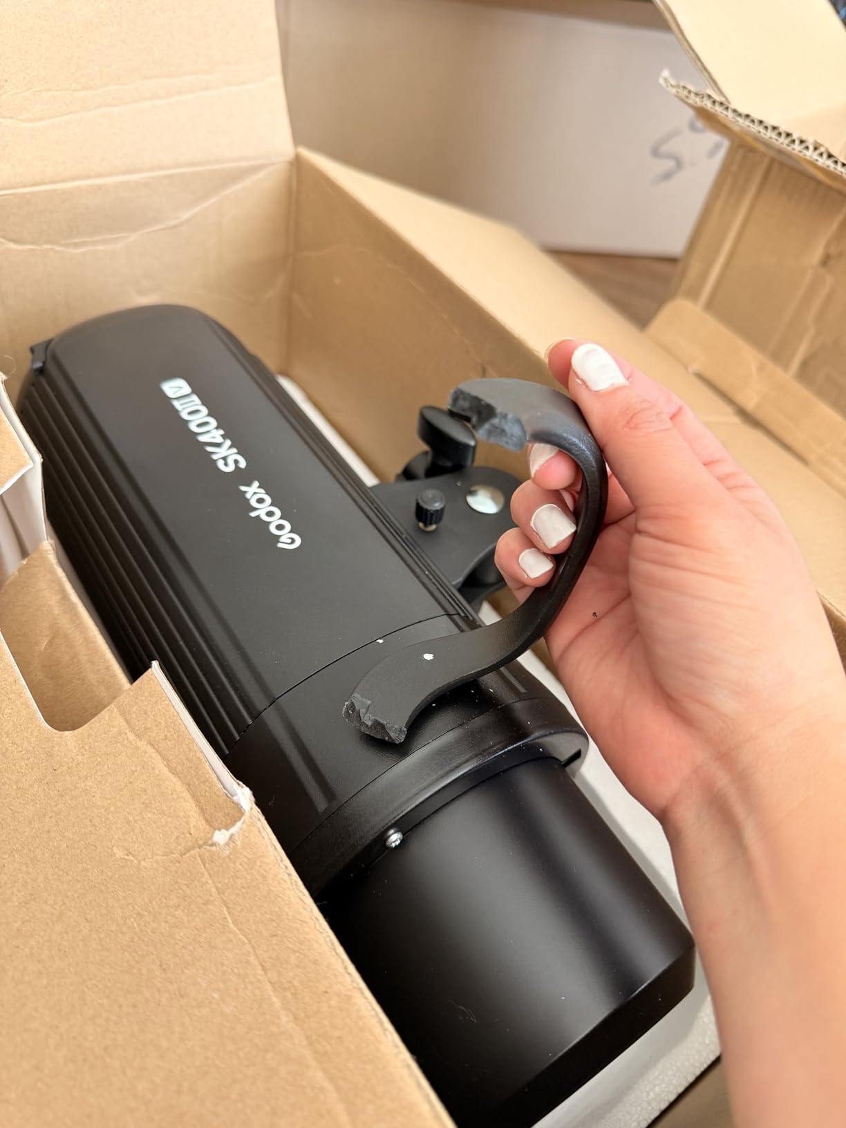 Godox SK400II-V 400Ws Photo Studio Strobe Monolight with Bowens Mount & LED | GN65, 0.1-1.5s Recycle Time, Bowens Mount, 10W LED Modeling Lamp for Studio Product Photography, Portraits Shooting, 110~120V customer photo 2
