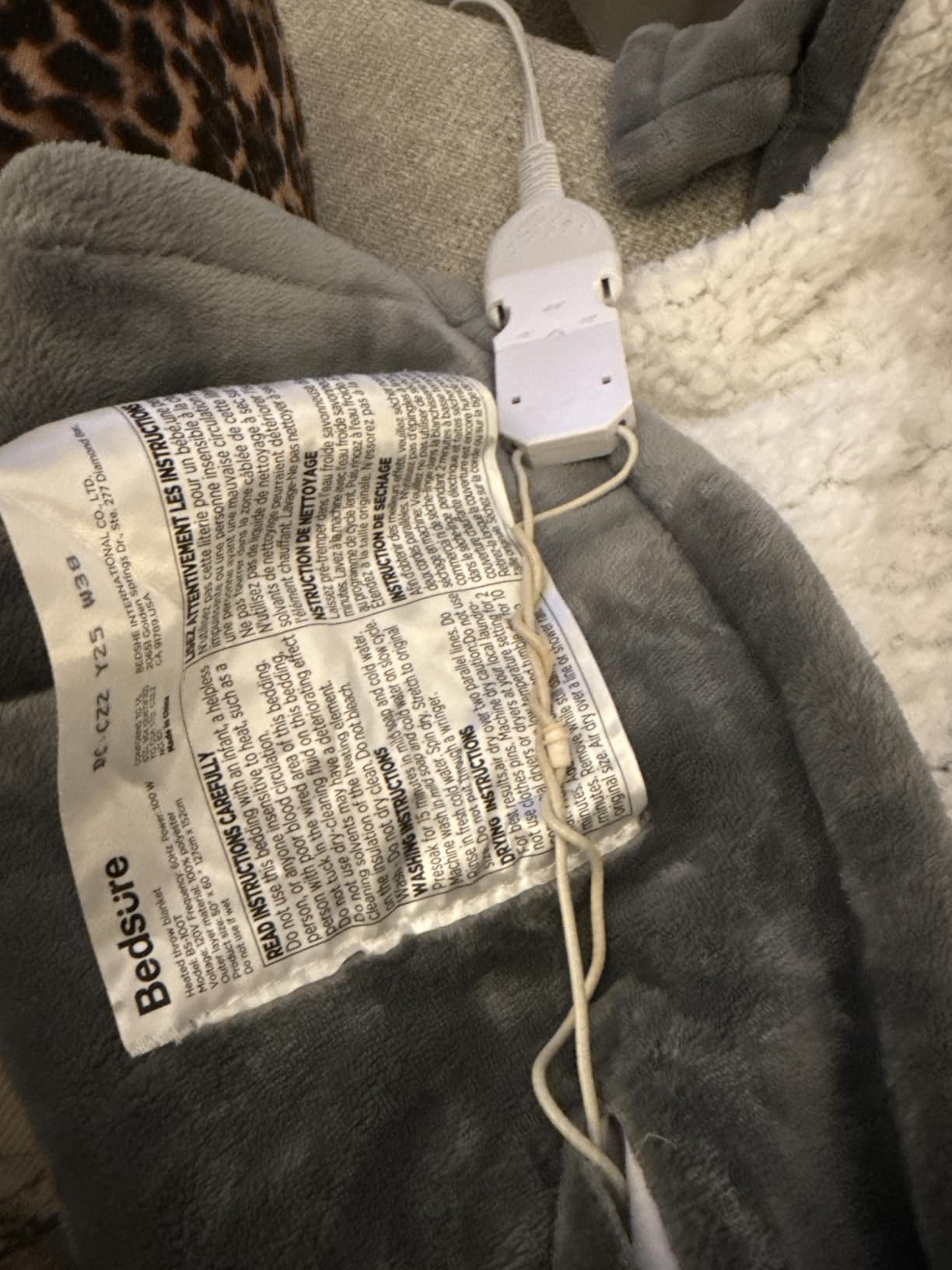 Bedsure Heated Blanket Throw Blanket with Preheat Function - Fast Heating Electric Blanket, Soft Flannel Throw with 6 Time Settings (Up to 10H), 6 Heating Settings, Gifts for Grandma (50