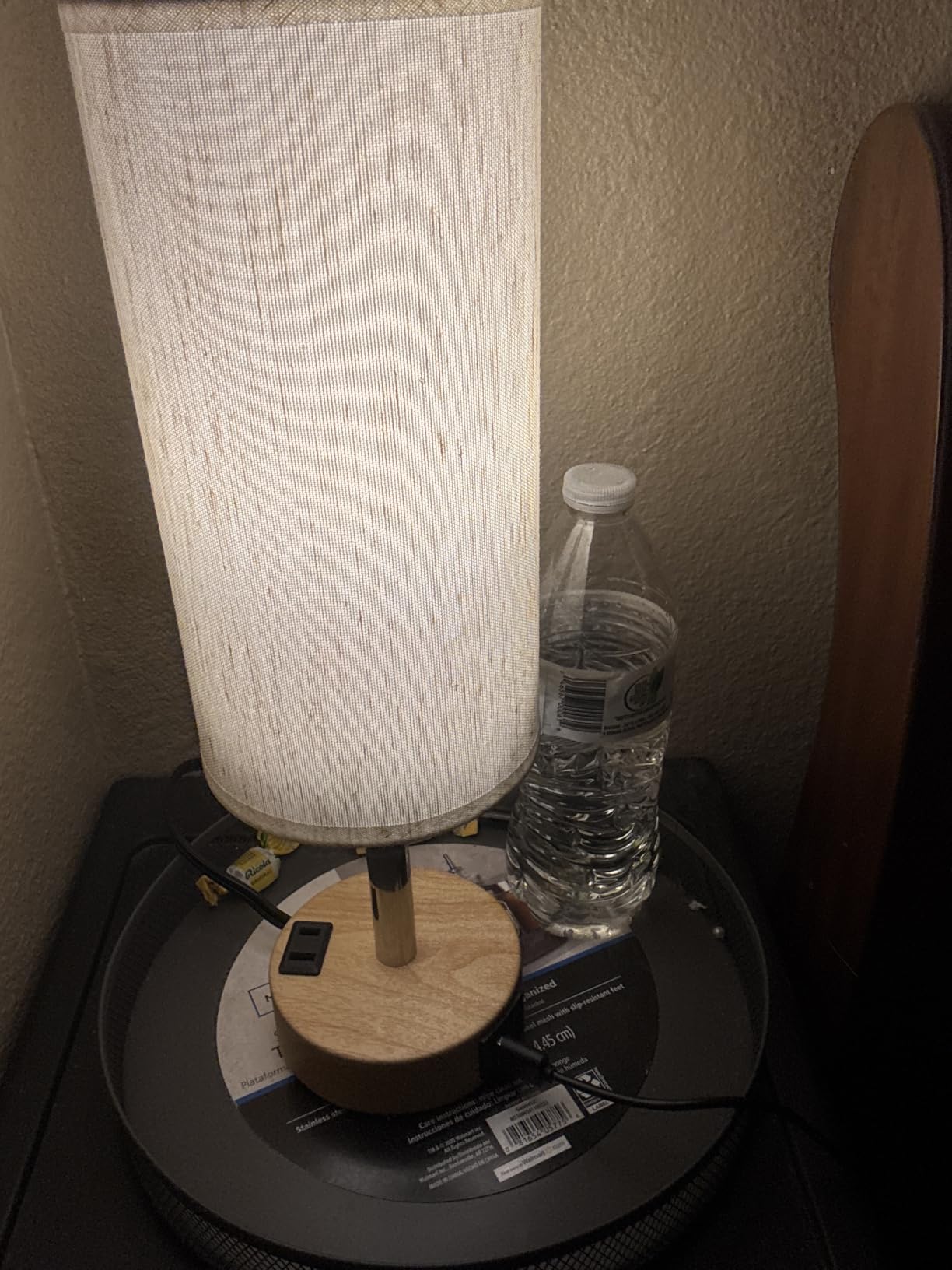 Fenmzee Bedside Table Lamp for Bedroom - Dimmable Touch, USB A+C, AC Outlet customer photo 2