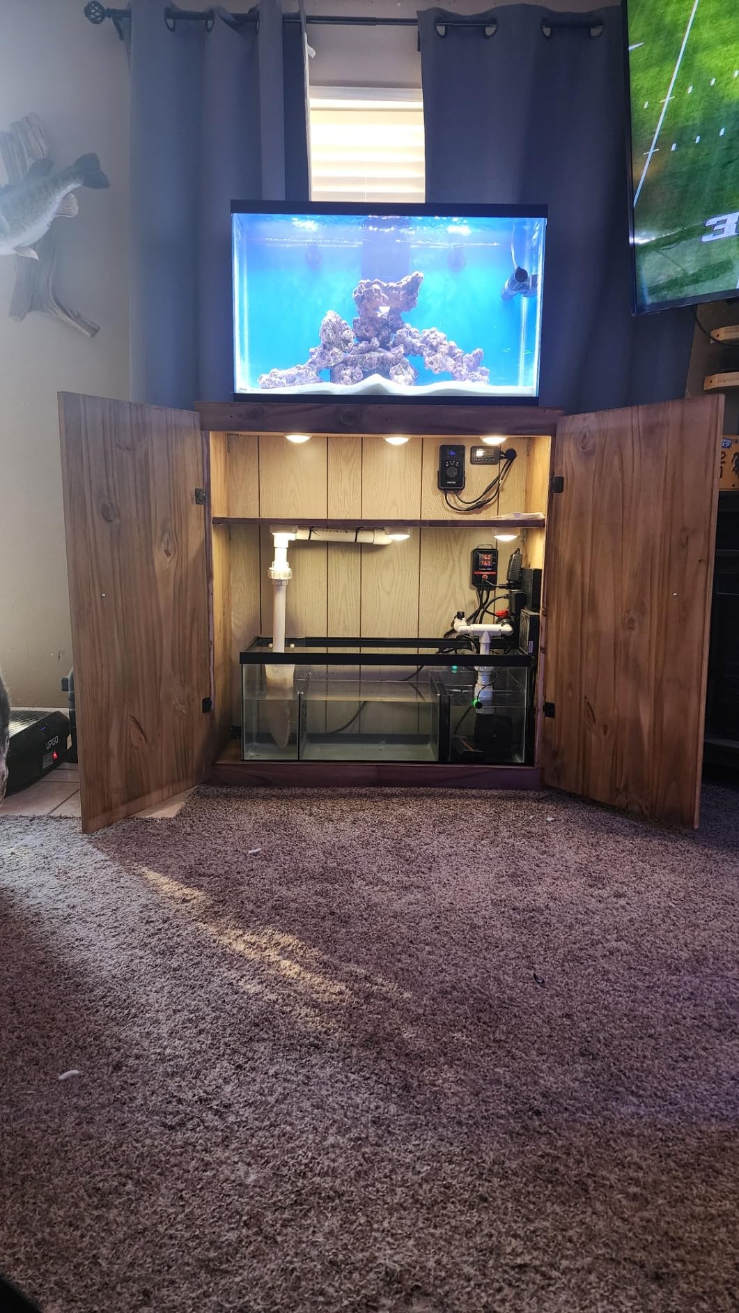 Aquarium Sump Refugium DIY Kit for Portein Skimmer Sump - Chamber dividers for 29 Gallon Standard Tank (Tank is not Included, Dividers Only) customer photo 1