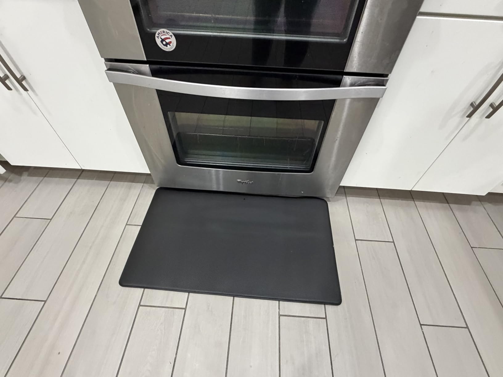 StepRite Kitchen Mats for Floor, 2-Piece Anti-Fatigue Kitchen Rugs, Black customer photo 2
