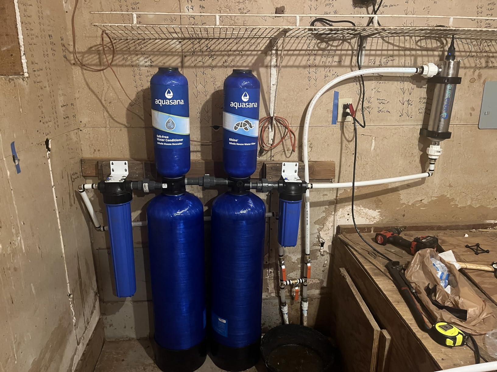 Aquasana Whole House Well Water Filter | 500K-Gallon | UV | WH-Well-CT-UVS | 5-Year Filter | 14.7 GPM | Carbon & KDF | Reduces Chlorine, Bacteria & Viruses | Salt-Free Scale Control | 5-Year Warranty customer photo 1