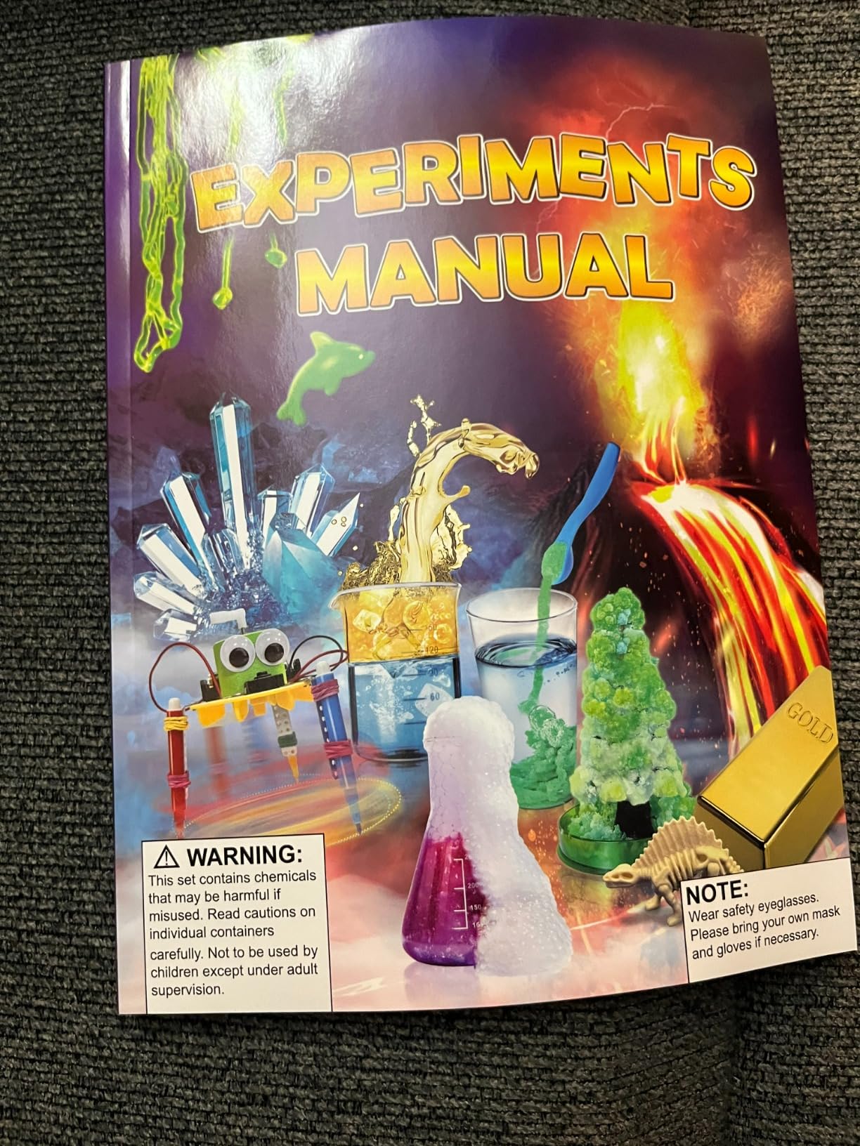 UNGLINGA 150 Experiments Science Kits for Kids Chemistry Lab S.T.E.M Toys | Volcano, Crystal, Magic, Dig, Reaction, Physics, Scientist Tools Set, Educational Project for Boys Girls Birthday Gifts Ideas customer photo 1