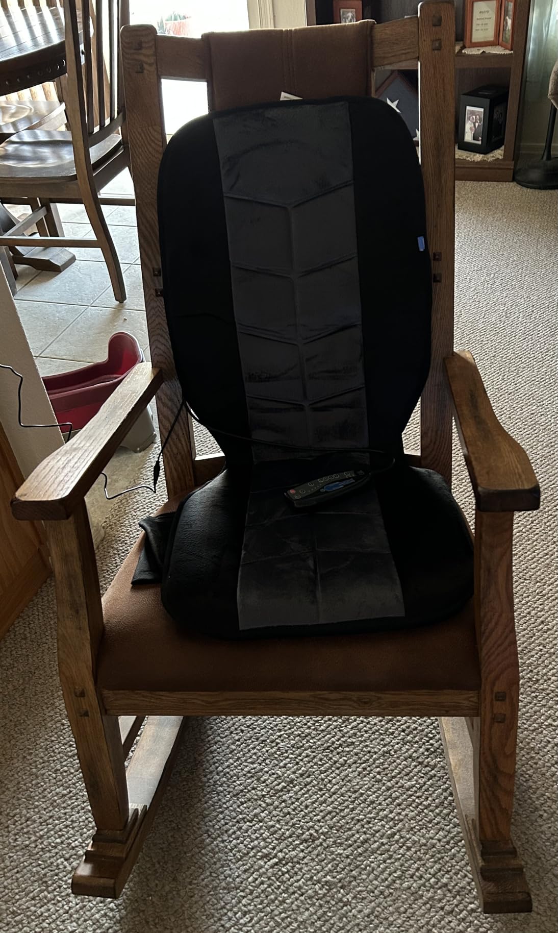 Vibration Massage Chair Pad, Back Massager with Heat, Massage Seat Cushion customer photo 2