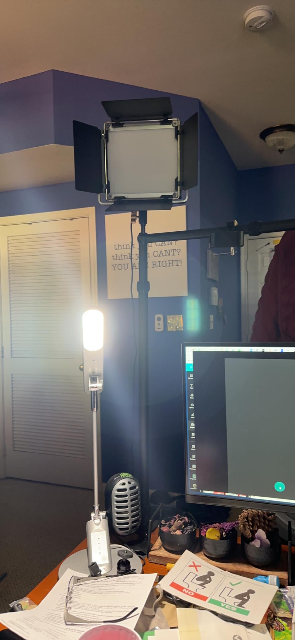 NEEWER Overhead Camera Mount Rig with 2 Ball Heads, Super Clamp/Mobile Phone Holder/Camera Desk Mount, Multi Device Mount, Platform Overhead Tripod, Adjustable Height Width, Max Load 12 kg, NK002 customer photo 1