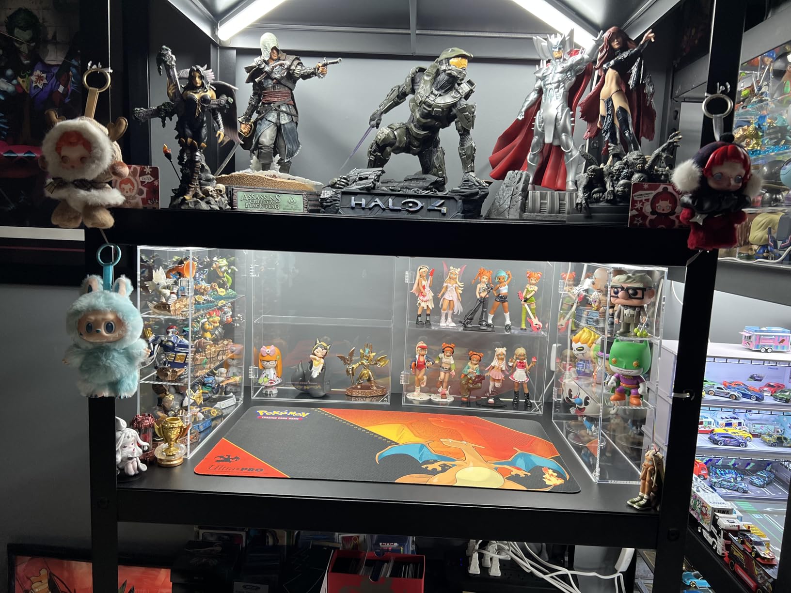 NIUBEE Acrylic Display Case, Clear Display Case for Funko Pop Figures, Wall Mounted or Desktop Dustproof Display Cabinet Box customer photo 1