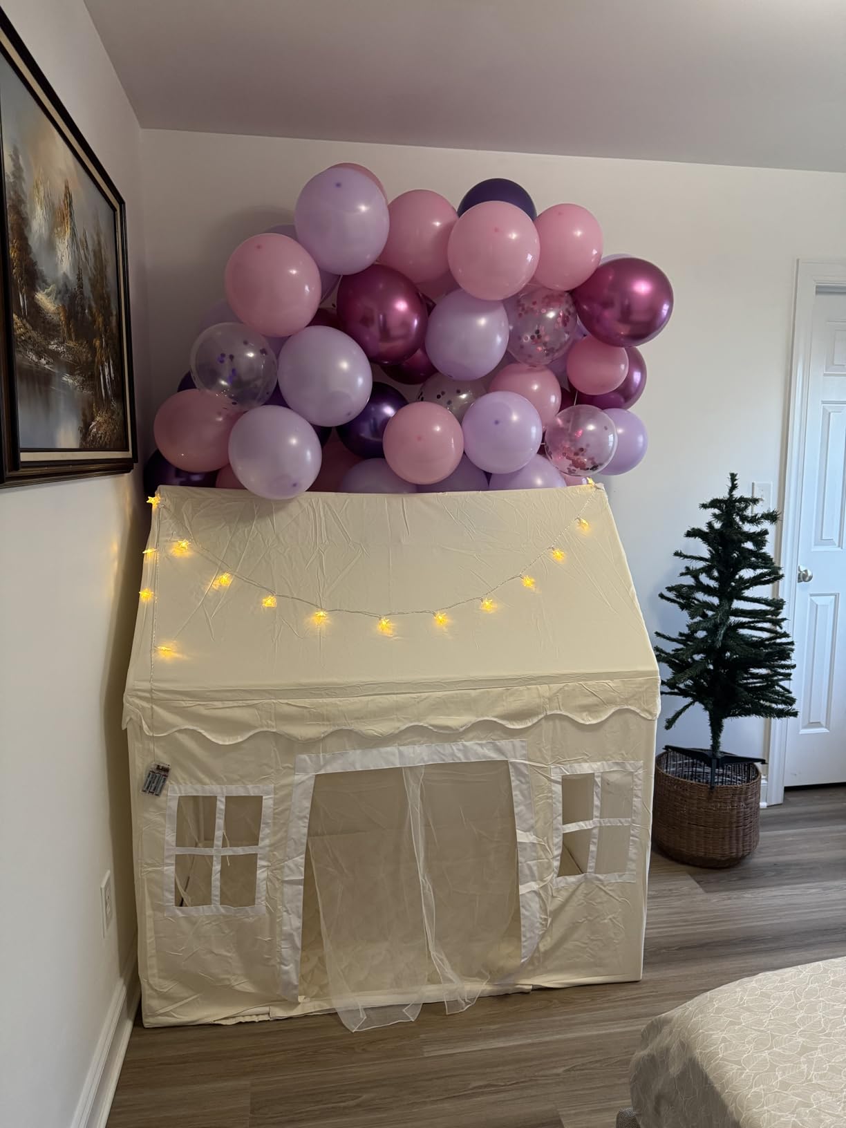 Tiny Land Kids Play Tent, Indoor Playhouse for Ages 3+, Large Reading Nook | Elegant Lace Design, Cozy Indoor Play Space, Complements Modern Playroom Décor, Ideal Gift For Girls & Boys customer photo 2