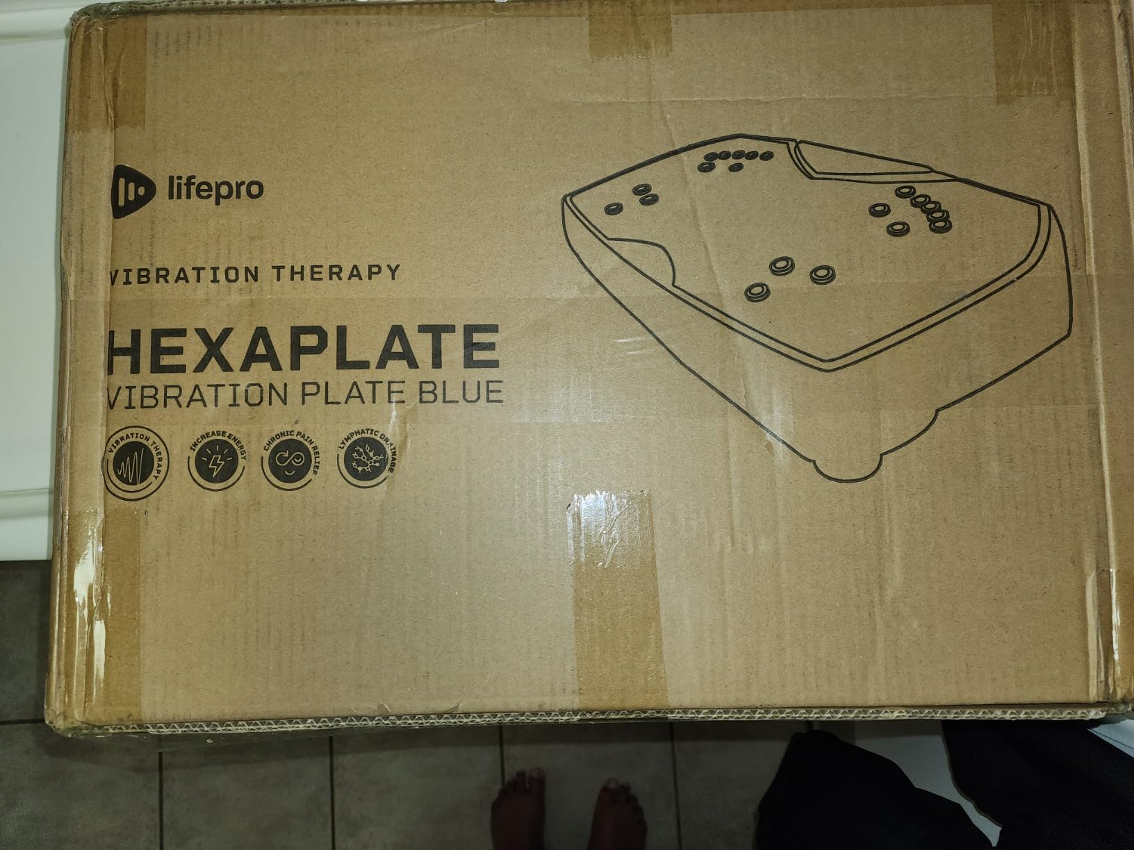 Lifepro HexaPlate Vibration Plate Exercise Machine with Magnetic Acupoints | 9 Preset Programs, 120 Speed Levels, Resistance Bands - Vibration Plate for Lymphatic Drainage, Full-Body Workout, Home Gym customer photo 1