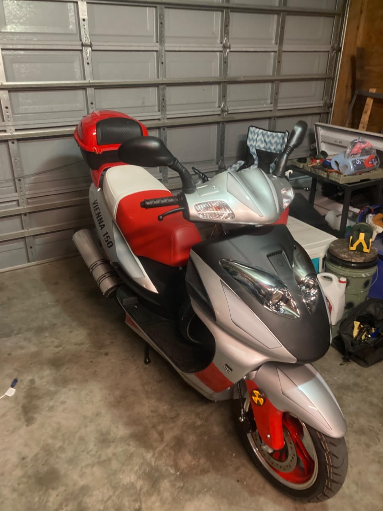 HHH Lancer 150cc Scooter Gas Moped Street Bike 150cc Motorcycle Adult and Youth 12'' Aluminum Wheels (White) (Extra Large) customer photo 2