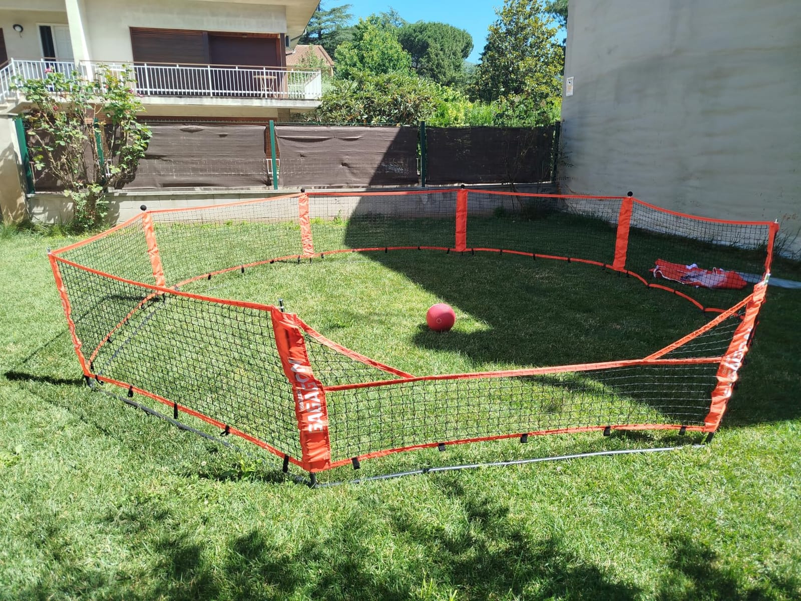 GoSports Gaga Ball Pit - 10 ft, 15 ft or 20 ft Portable Indoor/Outdoor Gagagon Pit for School, Camp or Home Use customer photo 2