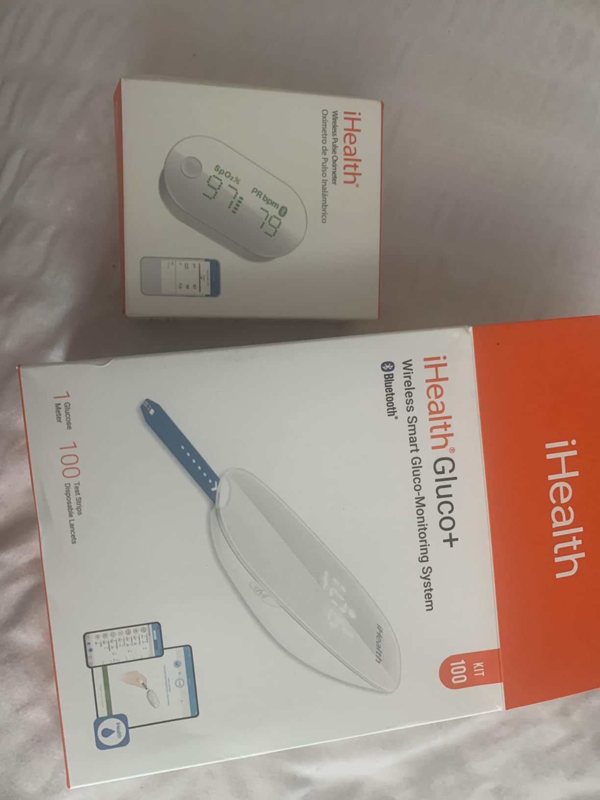 iHealth Gluco+ Wireless Smart Blood Glucose Monitor Kit with Free App, 100 Glucometer Strips, 100 Lancets, 1 Blood Sugar Monitor, 1 Lancing Device, Portable Diabetes Testing Kit for Home Use customer photo 1