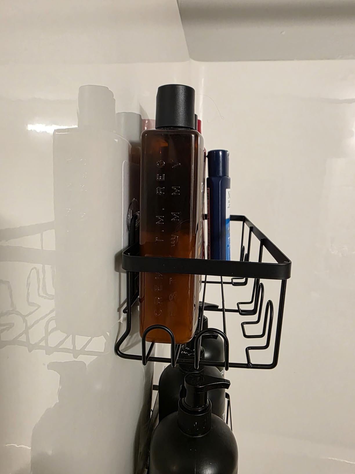 Veken Shower Caddy 6-Pack, Bathroom Organizers and Storage Shelves, Black | Advanced Rustproof Design, Large Capacity, No Drilling, Adhesive Rack with Soap Holder, Wall-Mounted Kitchen & Home Decor customer photo 1