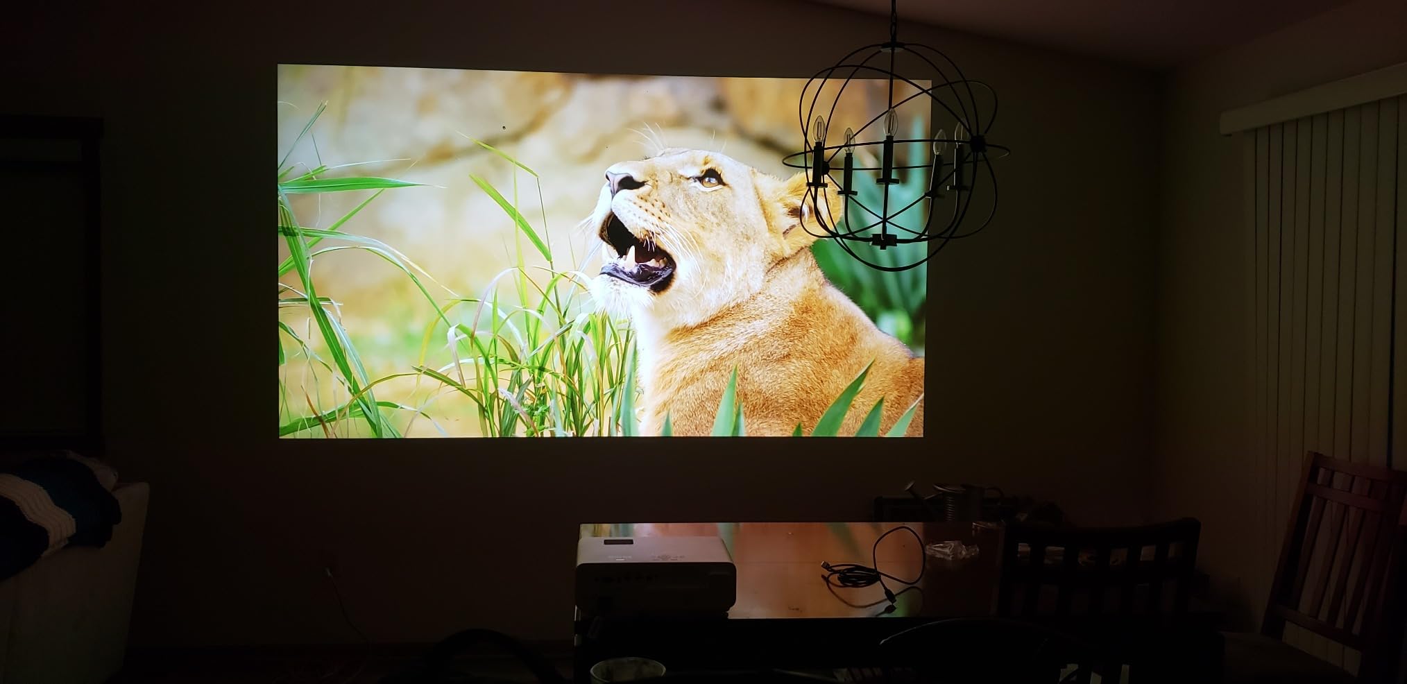 BenQ X500i True 4K HDR Short Throw Gaming Projector 2200 Lumens | 2200 Lumens, 4ms Response, Auto Game Mode, PS5/Xbox/Switch Ready, eARC, FPS Crosshair, 10W Audio, 3 yr warranty customer photo 2