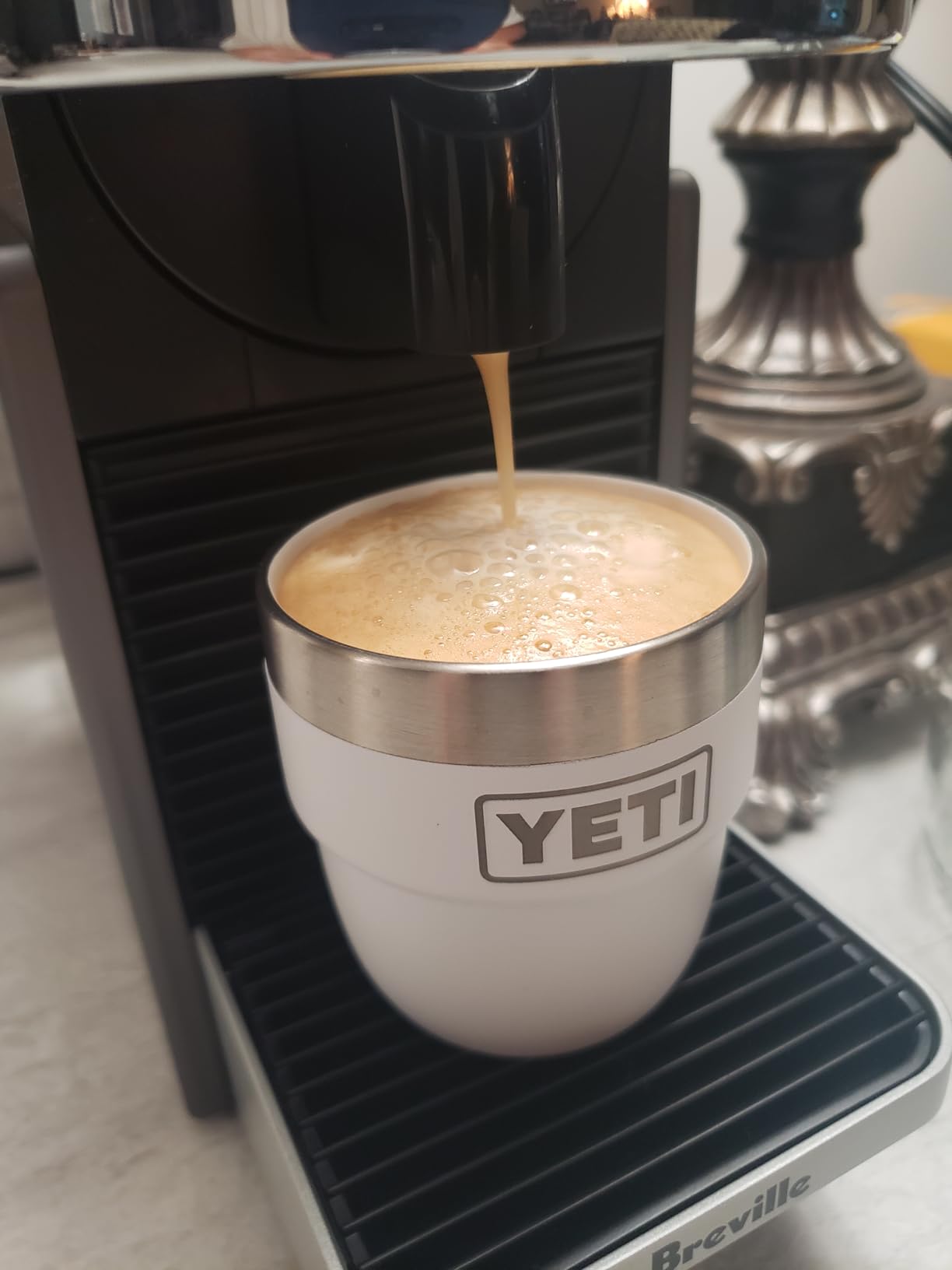 YETI Rambler 4 oz Stackable Cup, Stainless Steel, Vacuum Insulated Espresso/Coffee Cup, 2 Pack customer photo 1