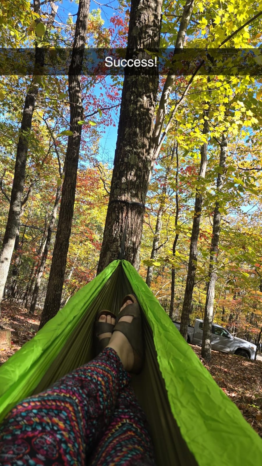 GORILLA GRIP Travel Camping Hammock, Durable Tree Straps, Double, Blue customer photo 1