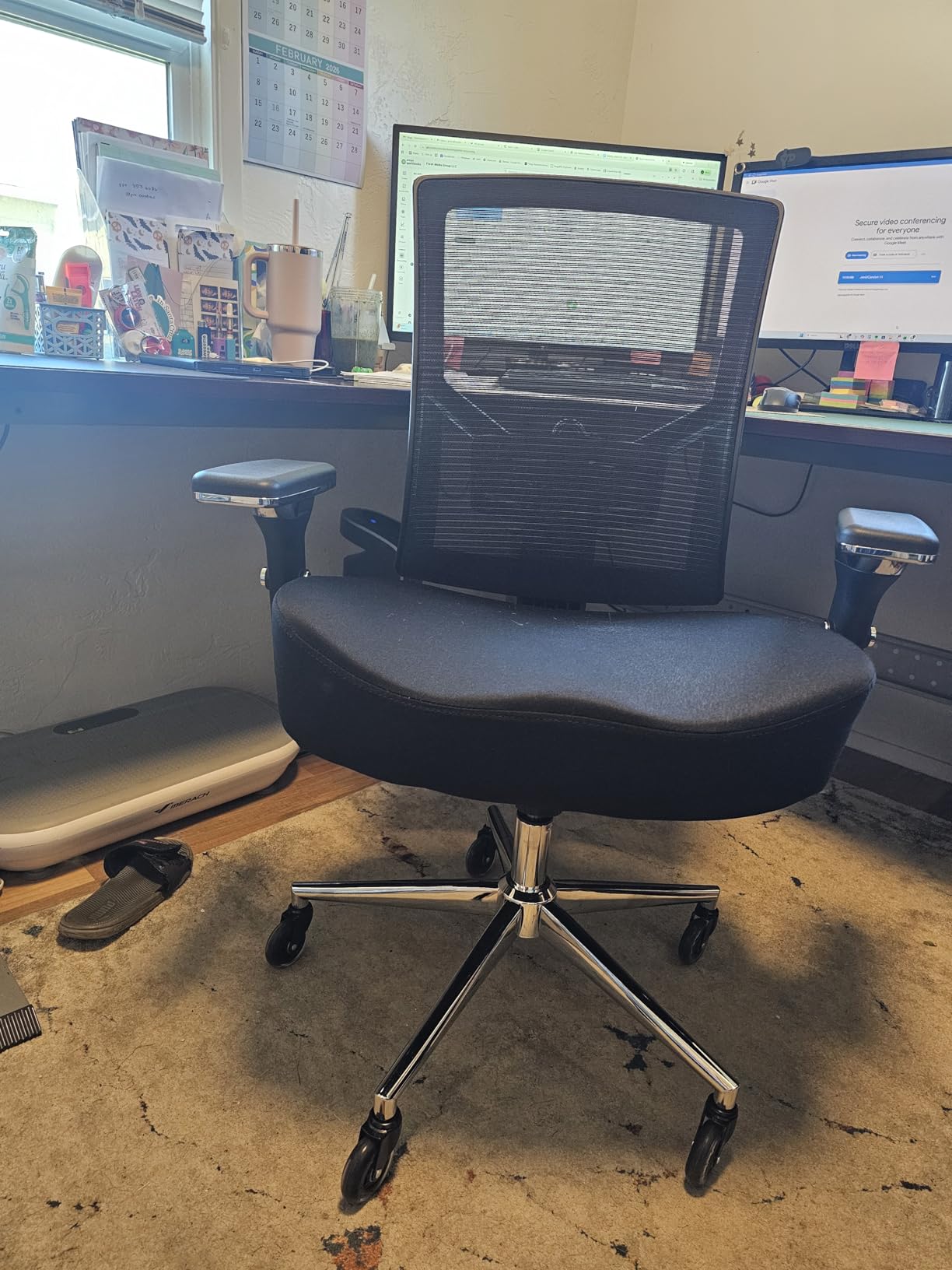 Big and Tall Office Chair 500lbs, Ergonomic Oversize Mesh Desk Chair, Heavy Duty High Back Computer Chair with Wide Thick Seat Cushion, Adjustable Lumbar Support, 4D Armrests customer photo 2