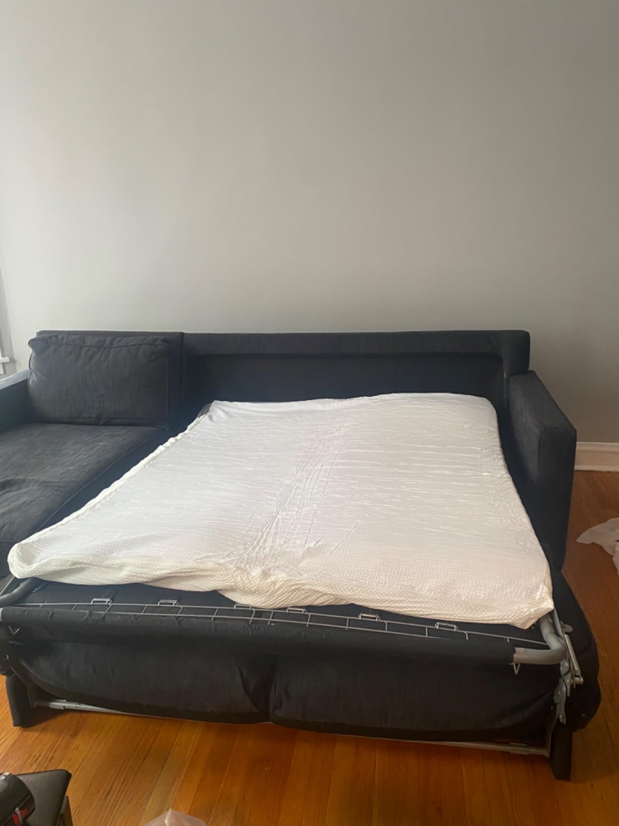 4.5 Inch Cold Gel Memory Foam Mattress Replacement for Sleeper Sofa and Couch Beds - Queen Size CertiPUR-US Certified (Sofa Not Included) customer photo 1