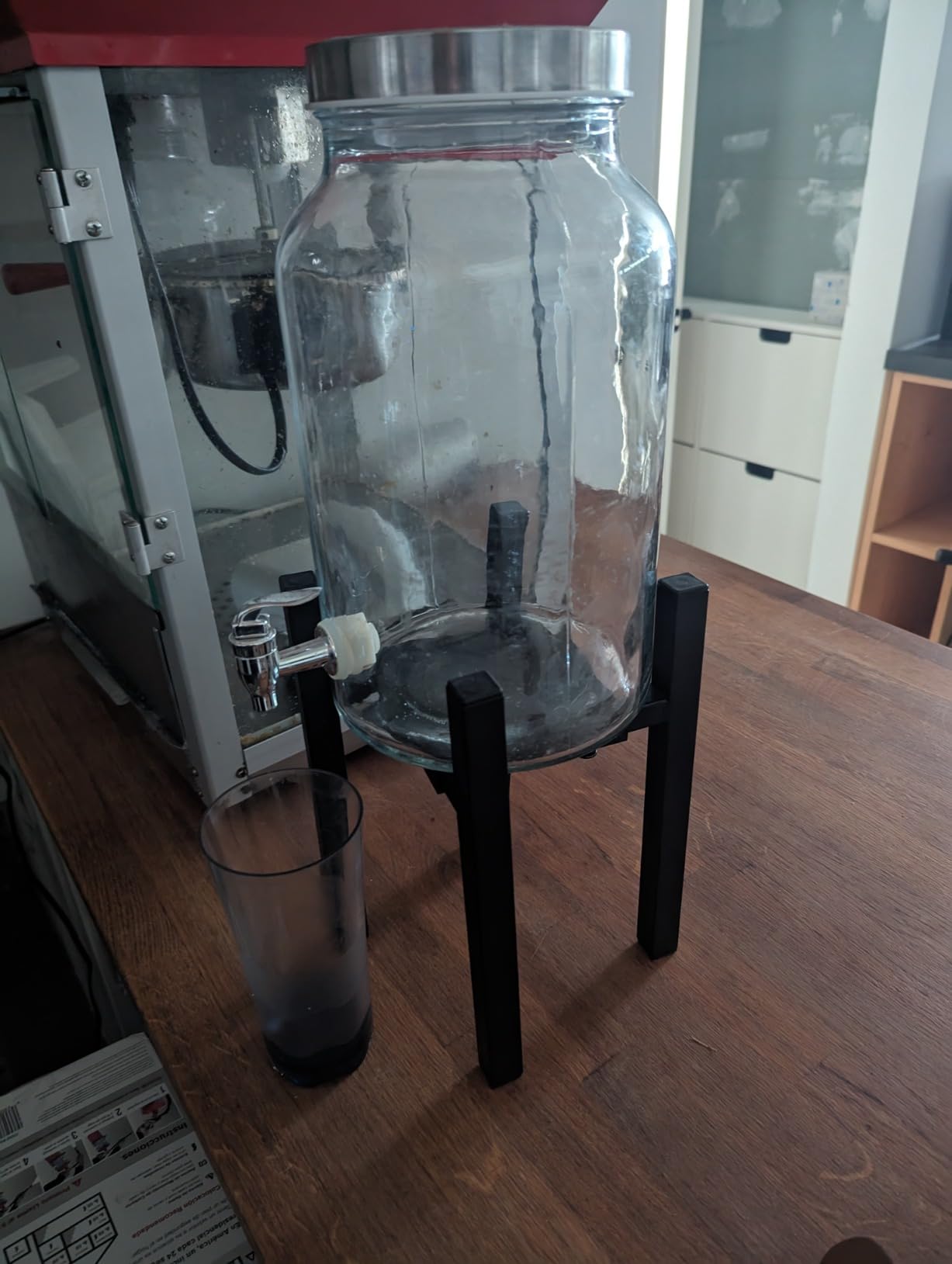 Drink Dispensers Stand For Party. Universal Beverage Dispensers Stand Adjustment Range 7.1 to 11.5 inches Wide, Holder For Most 1 to 3.5 Gallon Beverage Dispensers (stand only) customer photo 2